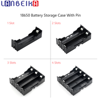 5pcs ABS 18650 Power Bank Cases 1X 2X 3X 4X 18650 Battery Holder Storage Box Case 1 2 3 4 Slot Batteries Container With Hard Pin