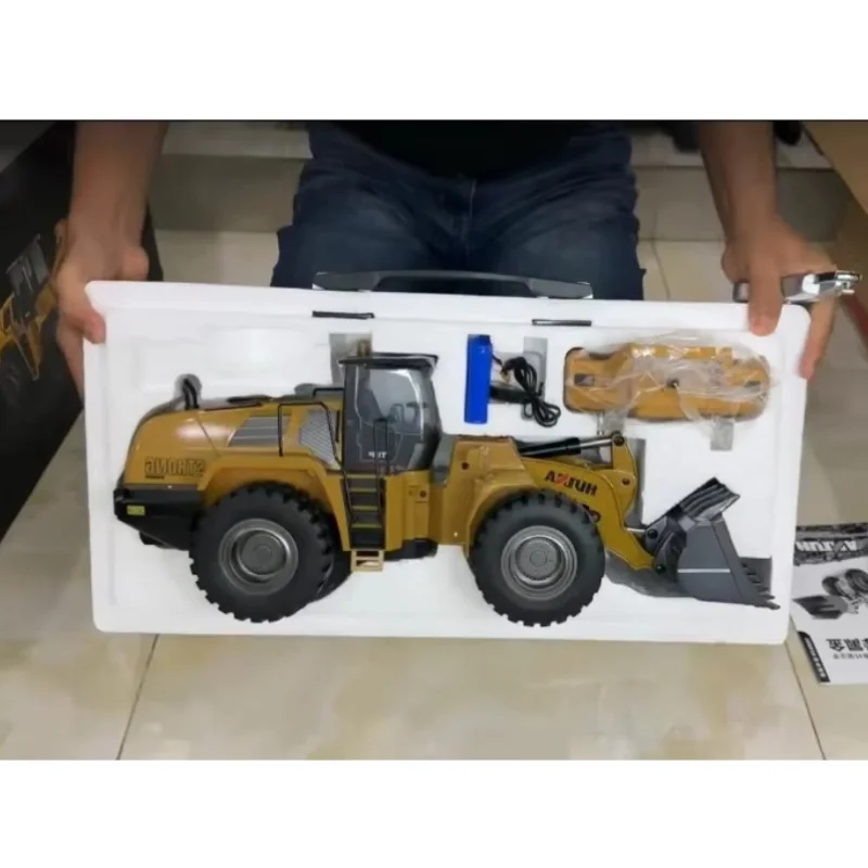 

Huina 583 RC лопата из сплава, 22-канальный гидравлический бульдозер, профессиональная электрическая игрушка для мальчика, Рождественский подарок