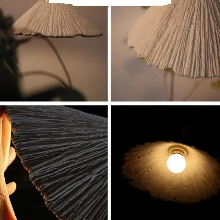 Japanese Style Cement Pendant Light Minimalist Bedroom Lighting Retro Bar Creative Design