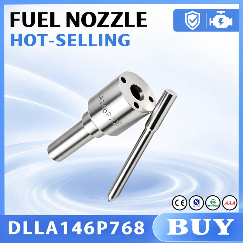 DLLA146P768 Spray Nozzle Flat Head White Needle Injector Tip Automotive Part for Common Rail System Diesel Engine Part LI1827