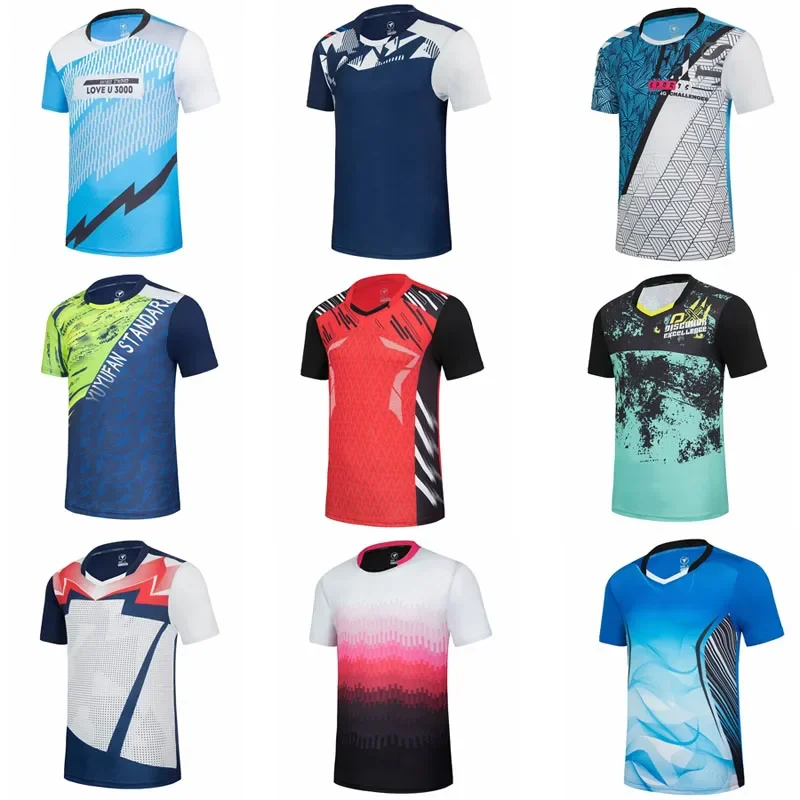 

Badminton Shirts Men/Women , tenis femenino , Quick Dry Table Tennis t shirts , Running sports shirt Fitness tennis T Shirts 158