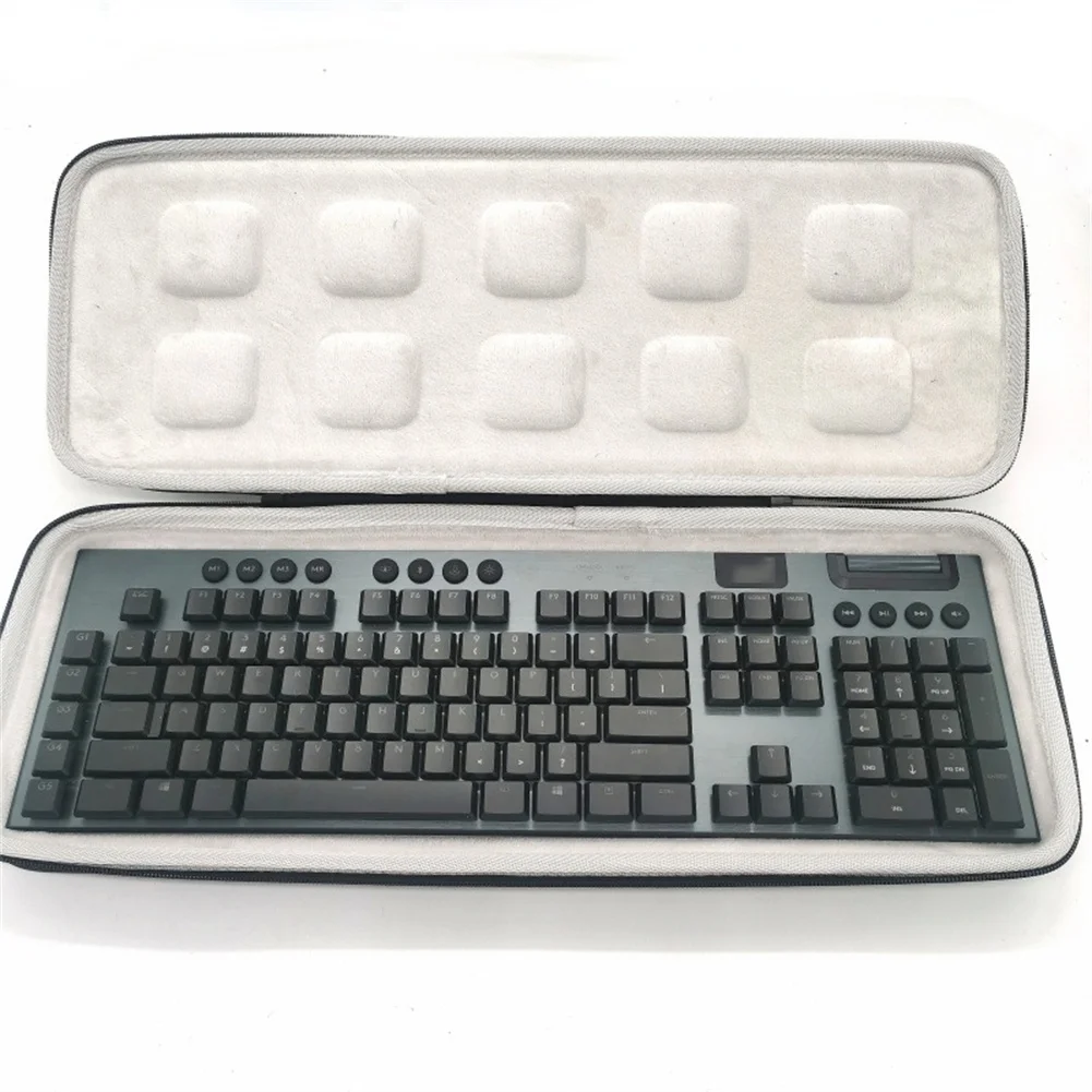 

Storage Bag Zipper Design Keyboard Protective Case Waterproof Keyboard Carrying Case Compatible For G913/G913 TKL Keyboard