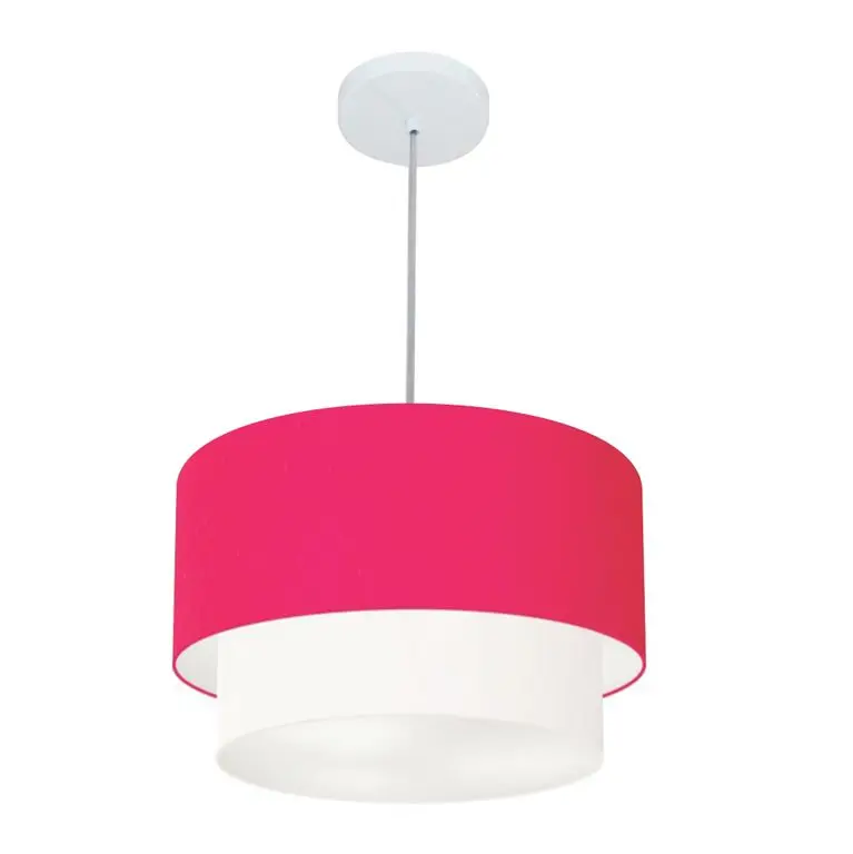 Pink and White Cylindrical Pendant MJ-4354 For Dining and Being Table