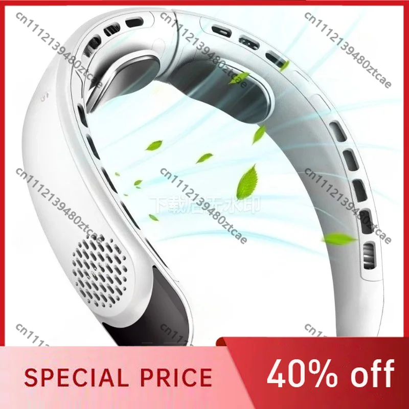 S8 USB Neck Fan Rechargeable Cooling Mini Fan, Portable Hanging Neck Air Cooler Outdoor Personal Cooling Device