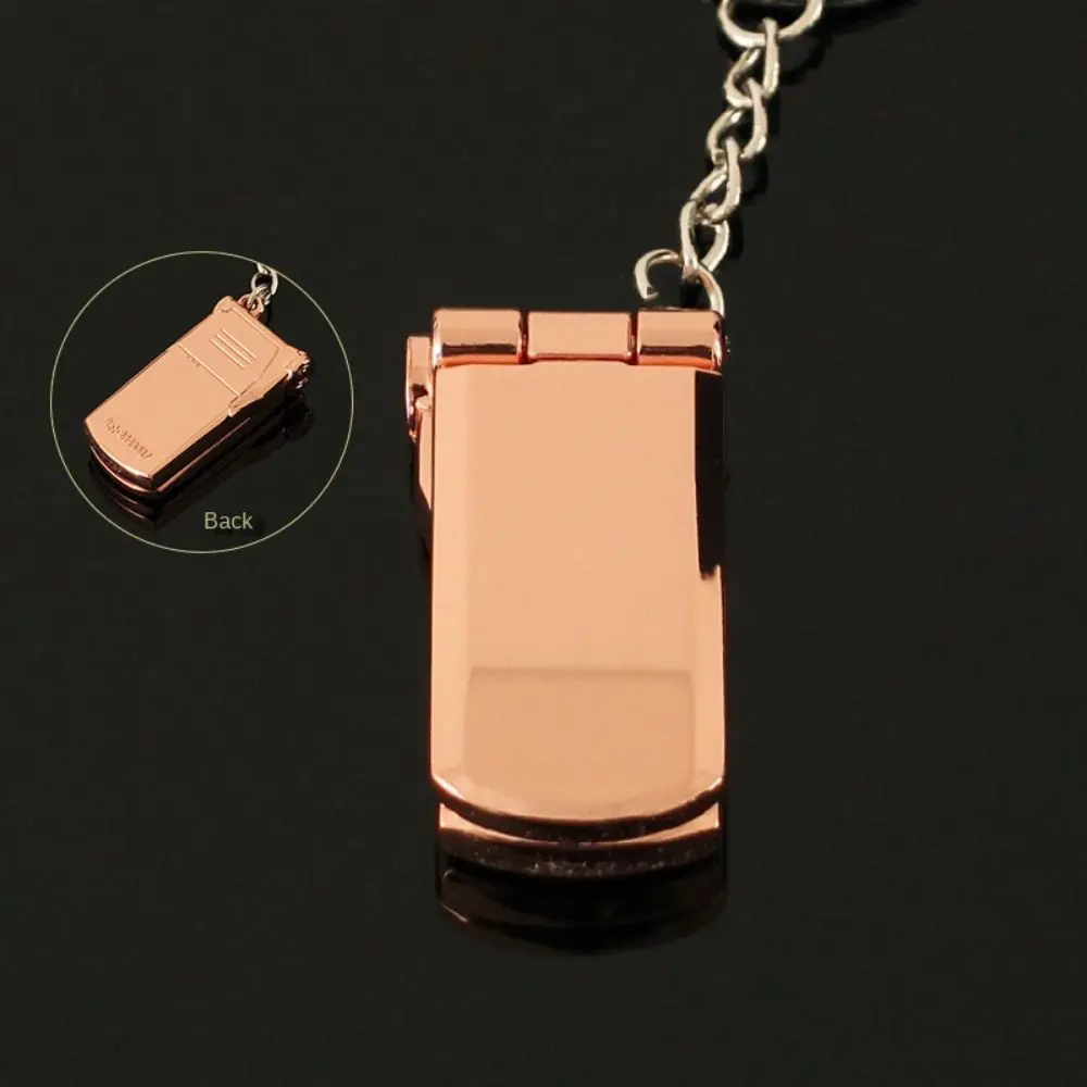 

Mini Phone Model Keychains Loveheart&Bowknot Vintage Cell Phone Figure Key Ring Durable Punk Style Car Key Chain Kids Gifts