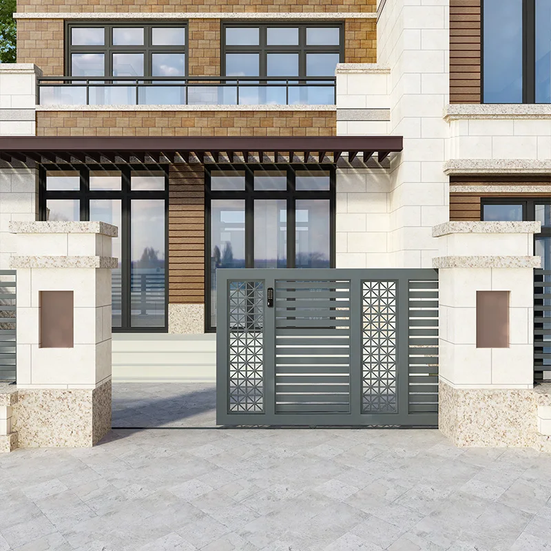 Aluminum alloy electric sliding door Electric sliding yard gate Garage door