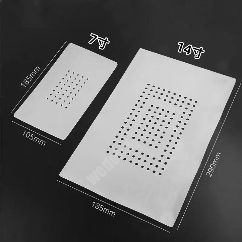 7inch 14inch Perforated Separator Pad Universal Vaccum Separate Rubber Mat High Temperature Resistant
