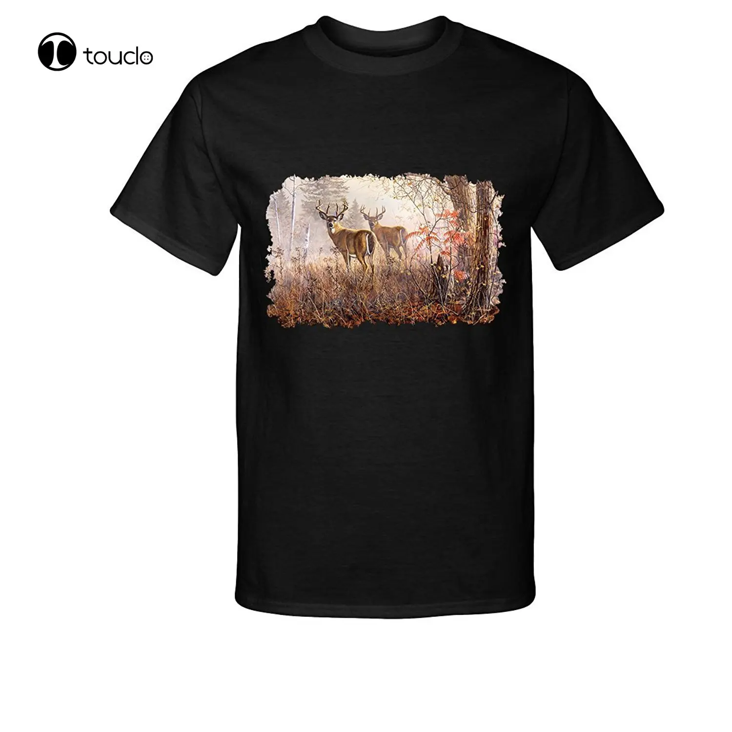 New Summer Cool Tee Shirt Fashion Deer Double Vision Buck T-Shirt Cotton T-Shirt Custom Aldult Teen Unisex Fashion Funny New