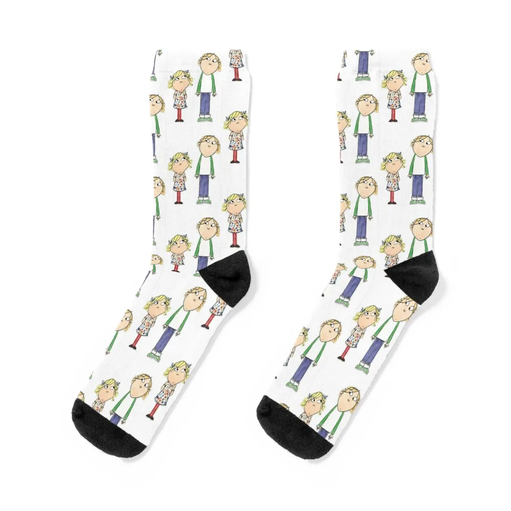 

Charlie Fictional Children- Charlie brother Socks shoes Men's sheer Stockings compression Socks Women's Men's