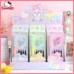 Sanrio Melody Cute Student Pen Cartoon Student Calligraphy Pen Set Erasable Blue F-Tip Replacement Refill Writing Pen Stationery