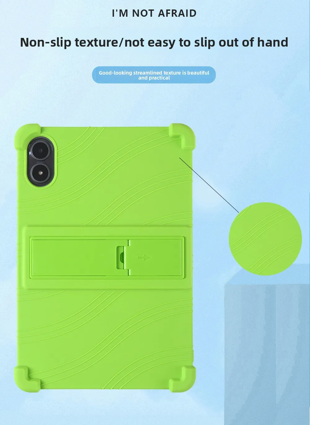 Stoßfeste TPU-Hülle für UMIDIGI G1/G2 10.1, Vollständiger Schutz mit Ständer, in Mehreren Farben – Detail 2