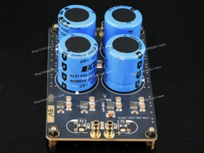 Quad Parallel LT3045 Linear Power Supply Board 2A, Ultra-Low Noise 0.8µV RMS High PSRR PCB DIY HiFi DAC/ADC