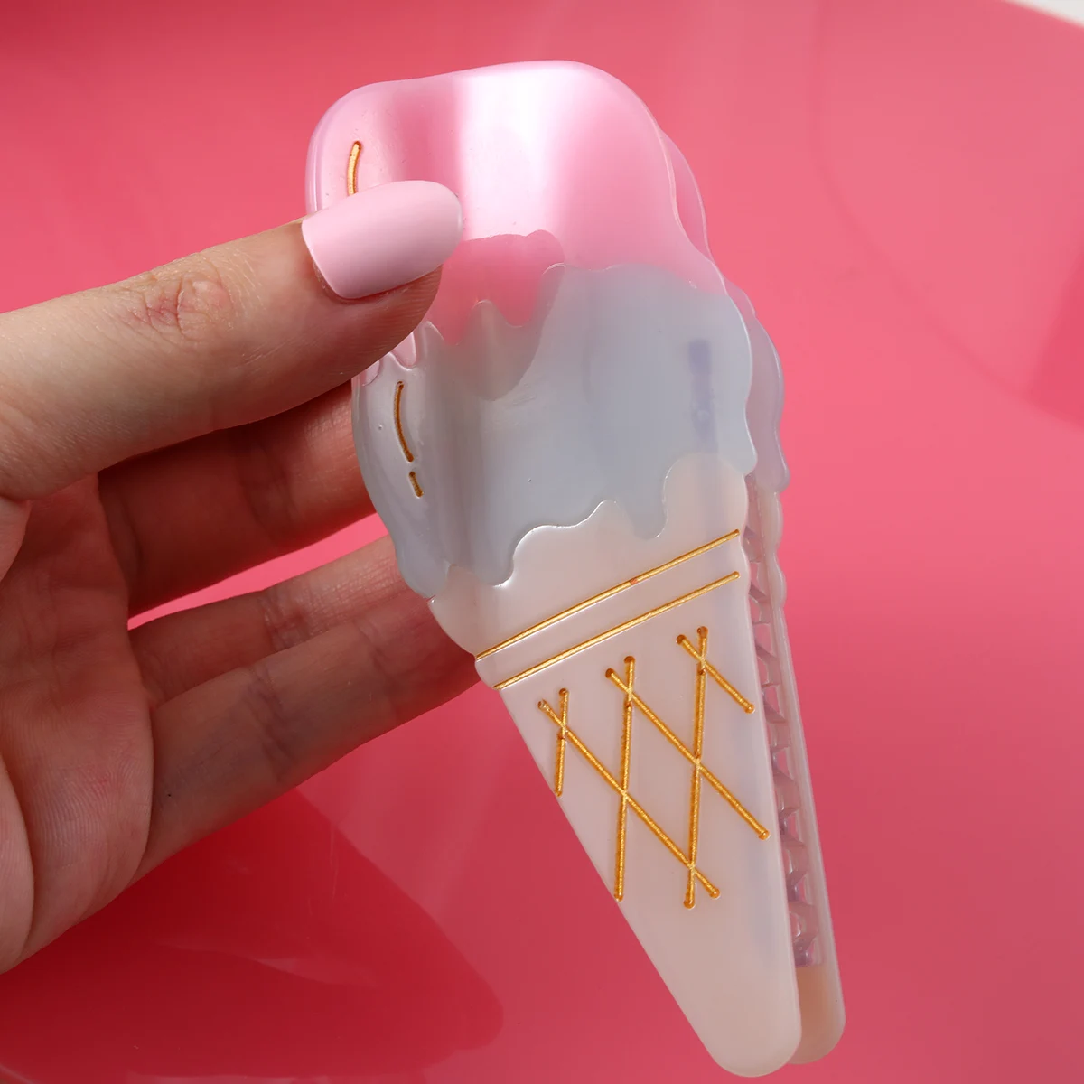 1PC Lovely Ice Cream Shape Hair Claw Clip Colorful Hair Accessories For Women Girls