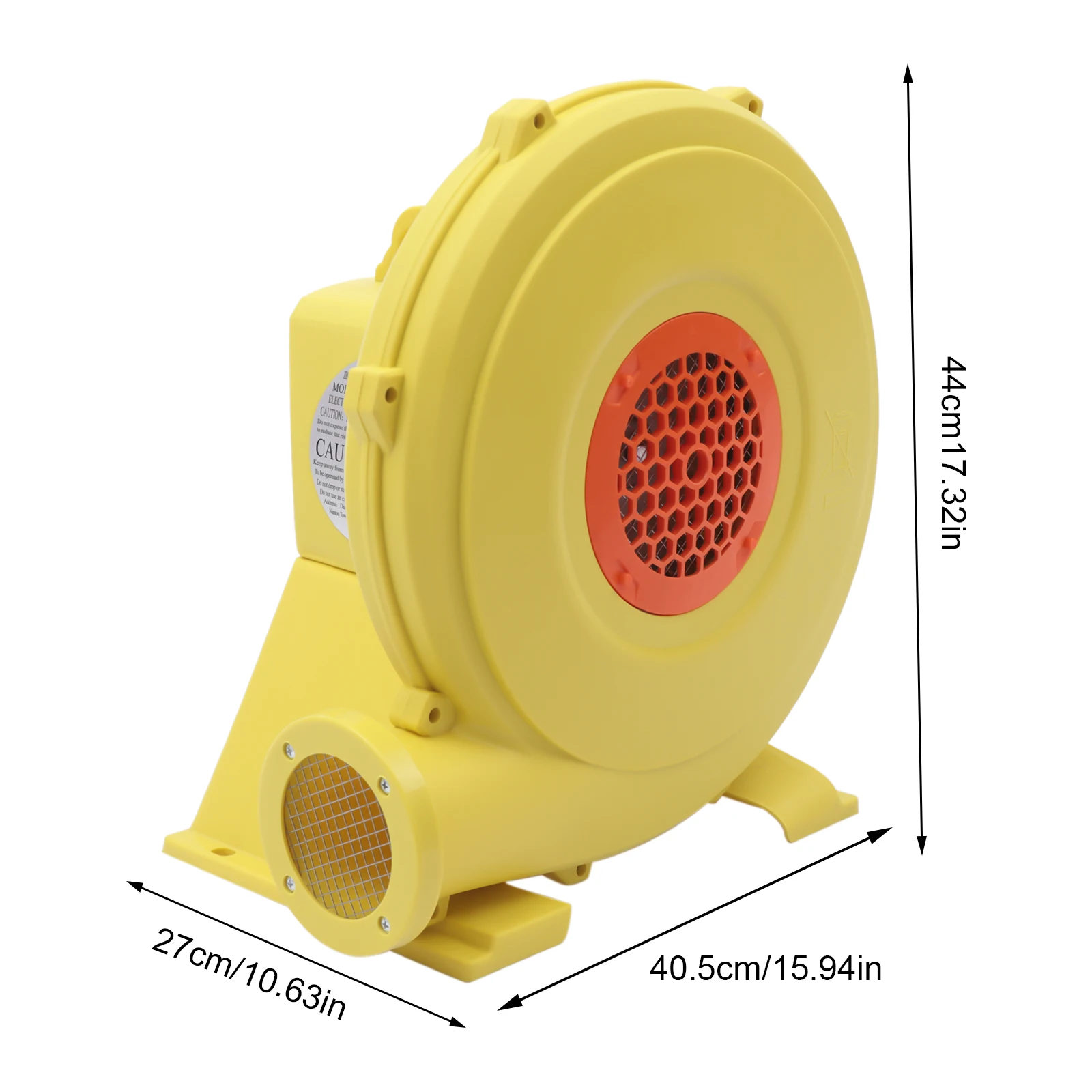 Soplador de aire inflable comercial, 750W(1HP), Ideal para castillos hinchables y barcos inflables