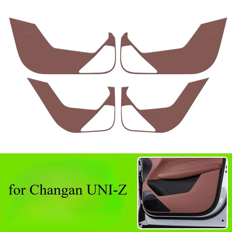 

Car Door Anti-Kick Pad Set for Changan UNI-Z – Leather Interior Protective Film Scratch-Proof Door Panel Cover Trim