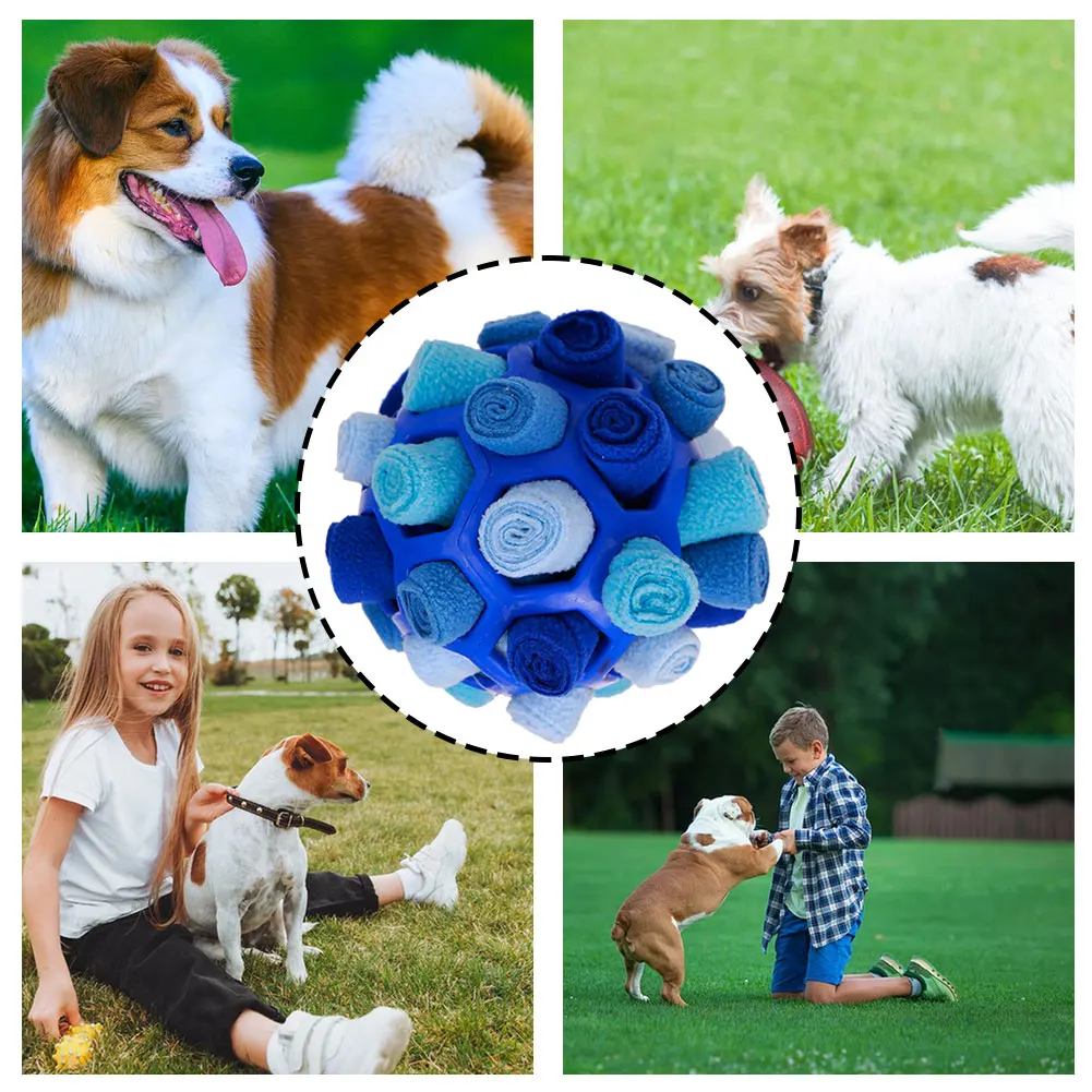 Dog Sniffing Ball Innovative Pet Shaking Training Toys for Pet Training Tooth Cleaning Puppy Chew Relieve Boredom Dog Toy