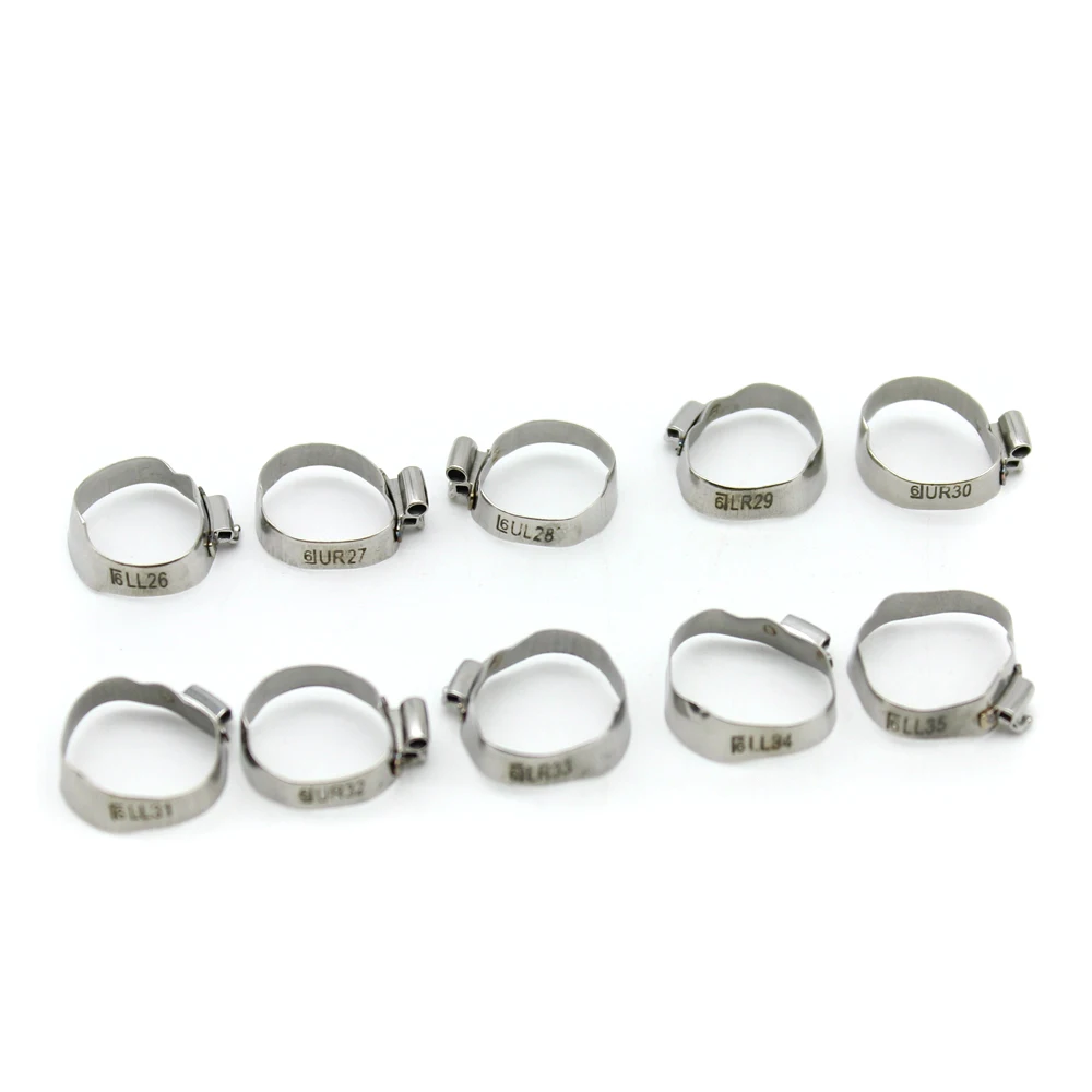 80 Pcs/Box Stainless Steel Dental Orthodontic Bands with Buccal Tube First Molar Roth/MBT 022\