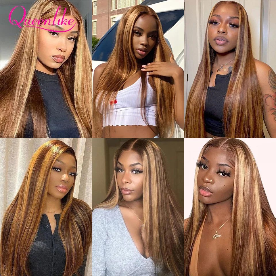 P4/27 Highlight Bundles Human Hair Brazilian Raw Hair Bundles 24 26 28 inch Ombre Colored Human Hair Extensions for Women