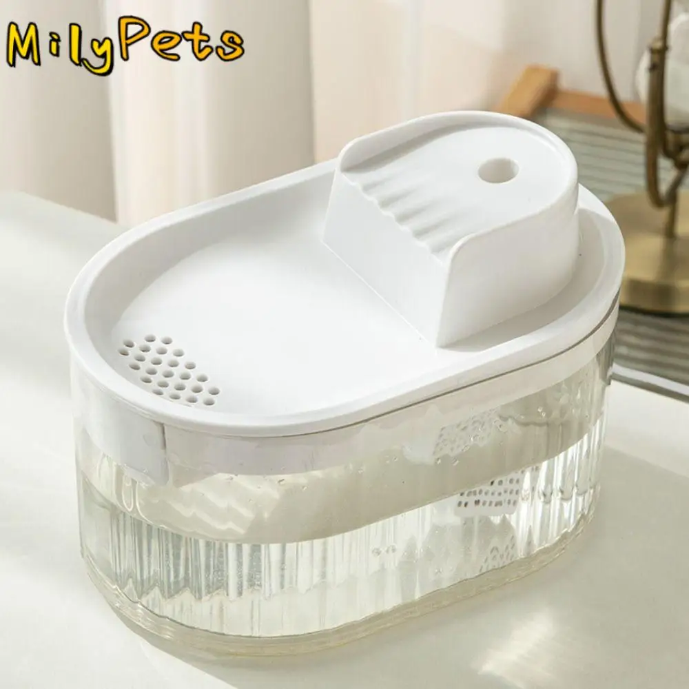 

Durable 1.5L Cat Automatic Water Dispenser Transparent Circulation Pet Water Fountain Mute USB Pet Drinking Bowl Neck Protection
