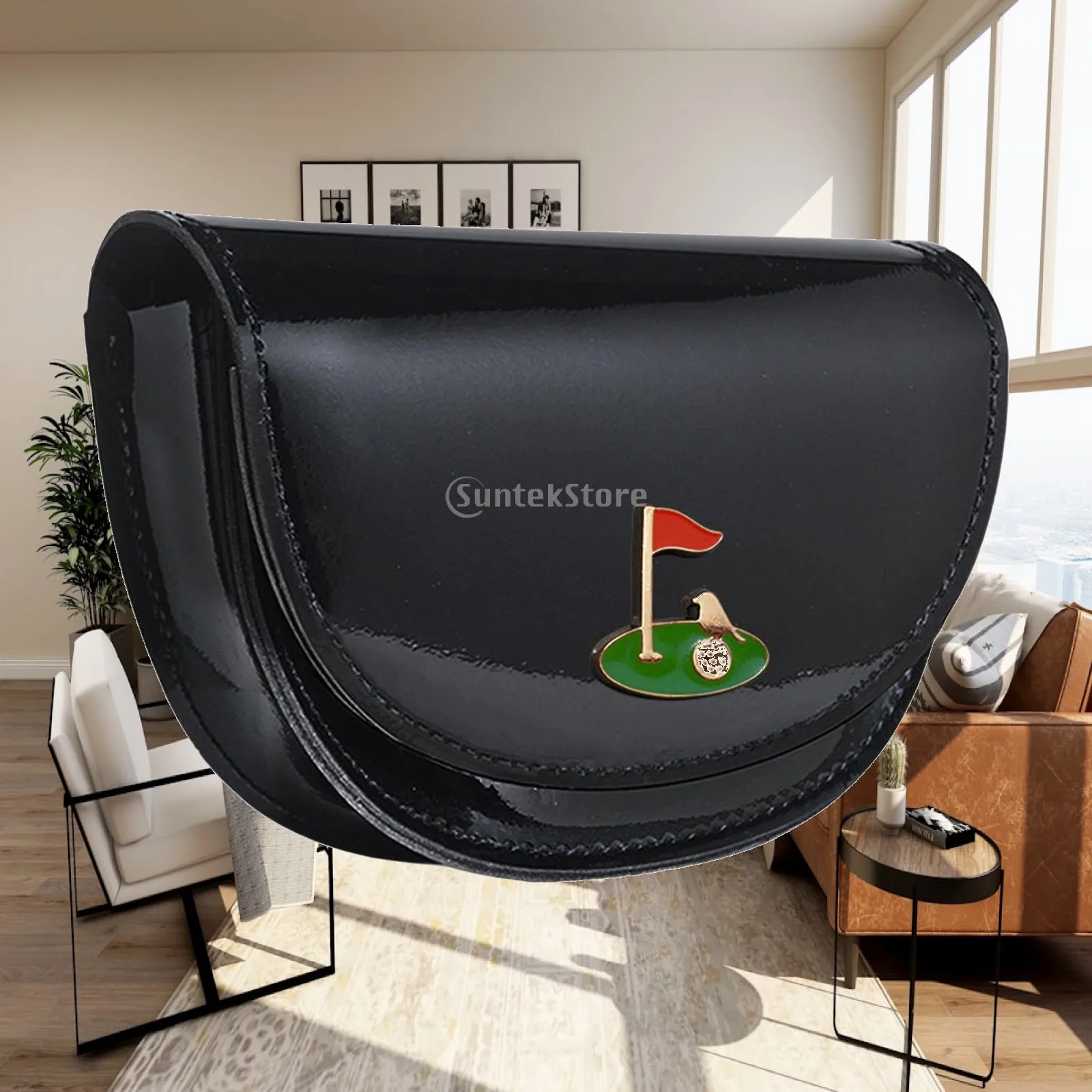 Portable Sports Golf Rangefinder Storage Bag PU Leather Waterproof Multi Function Waist Case for Golfer Gifts