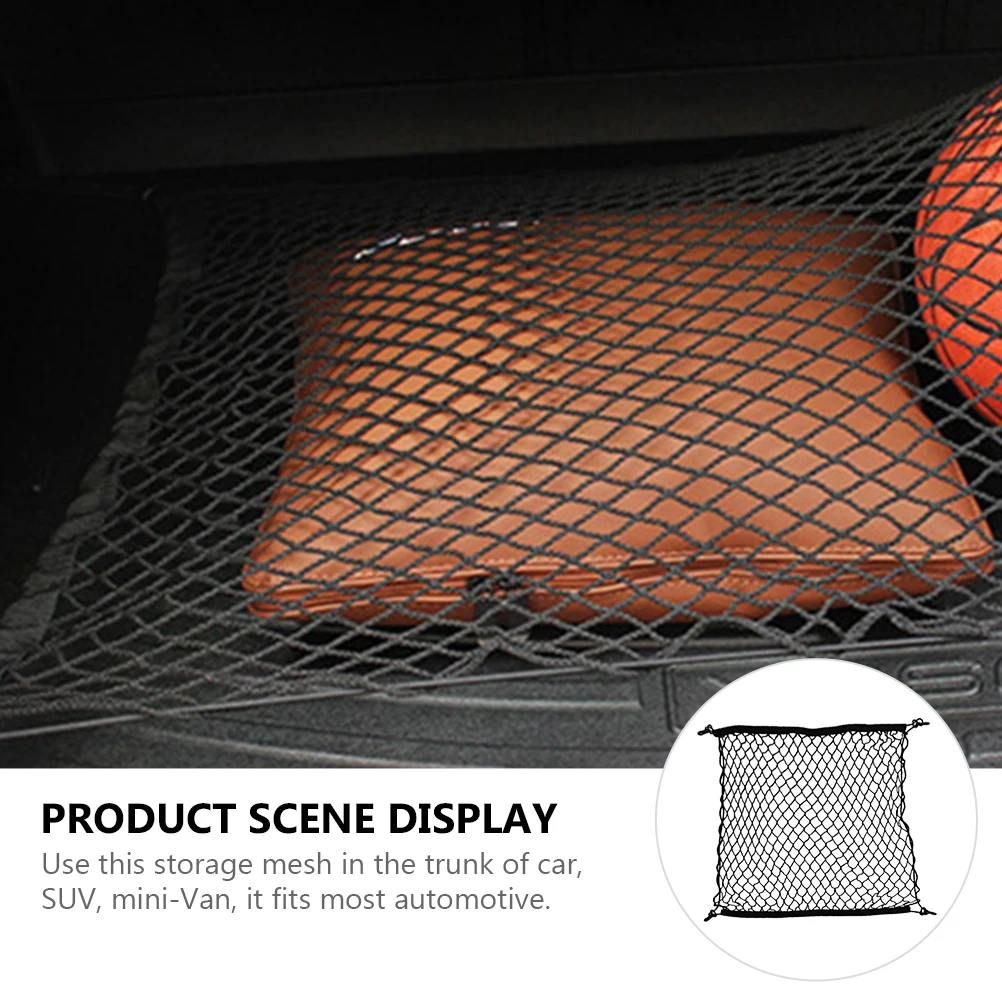 

Storage Mesh Stretchable Organizer For Suv Van Rear Trunk Truck Cargo Net Car Luggage Storage Net Wear-Resistant Flexible Car