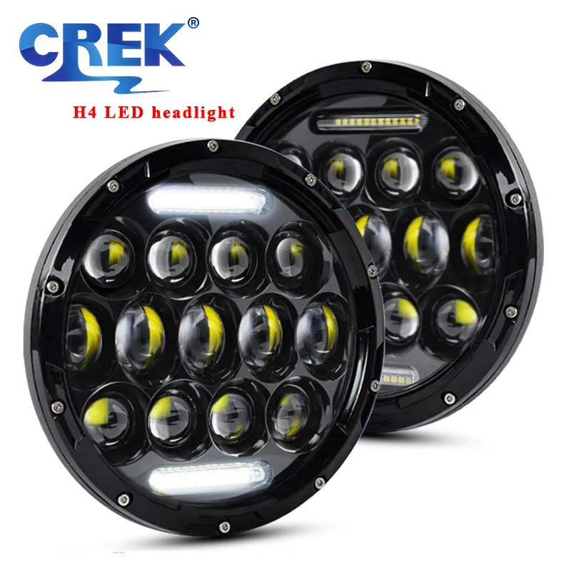 7 Inch Offroad LED Headlight Spot Head Light Car H4 Work Lamp For Motor Yamaha Harley Road King SUV Jeep Wrangler Jk Lada Niva