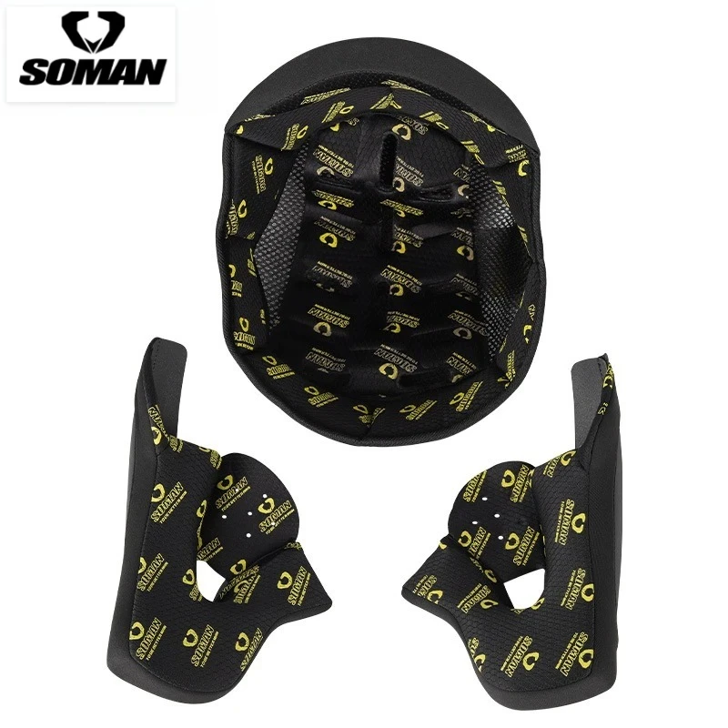 SOMAN Motorcycle Helmet Accessories for SM955-S/SM965/SMX8 Lined Ear Cap Core