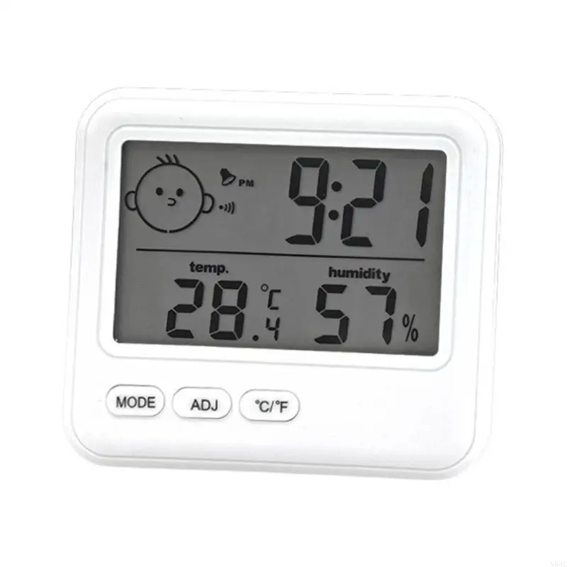 N58c Temperatura interna umidità Orologio Digital igrometro digitale preciso con display facile da leggere