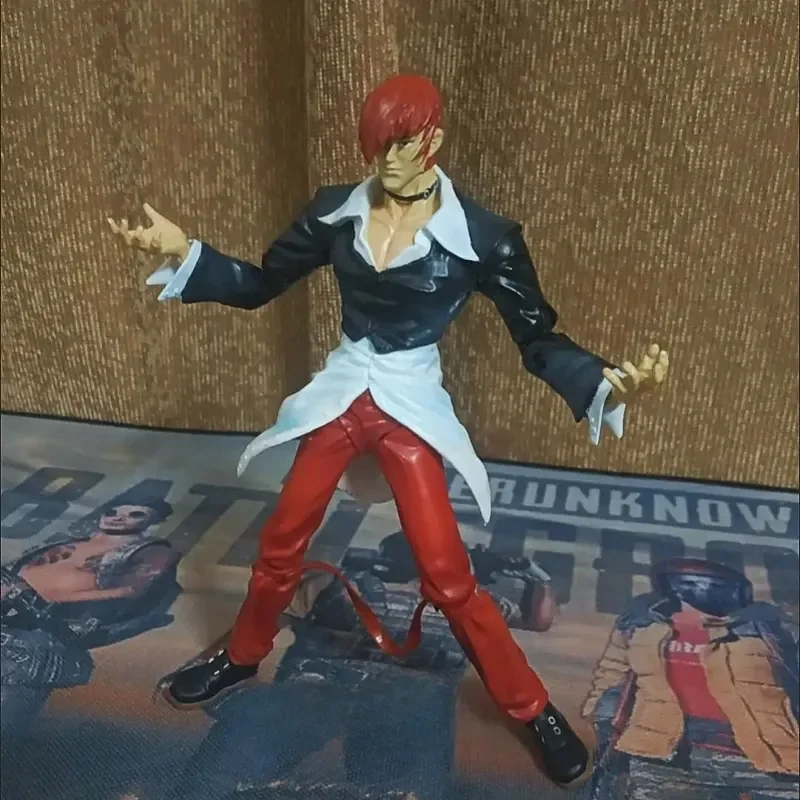 19cm Street Fighter Action Figure Capcom Vs Snk Figures Genuine Bulk Iori Yagami Takashi Ryu Ken King Figurine Toys Game Gift