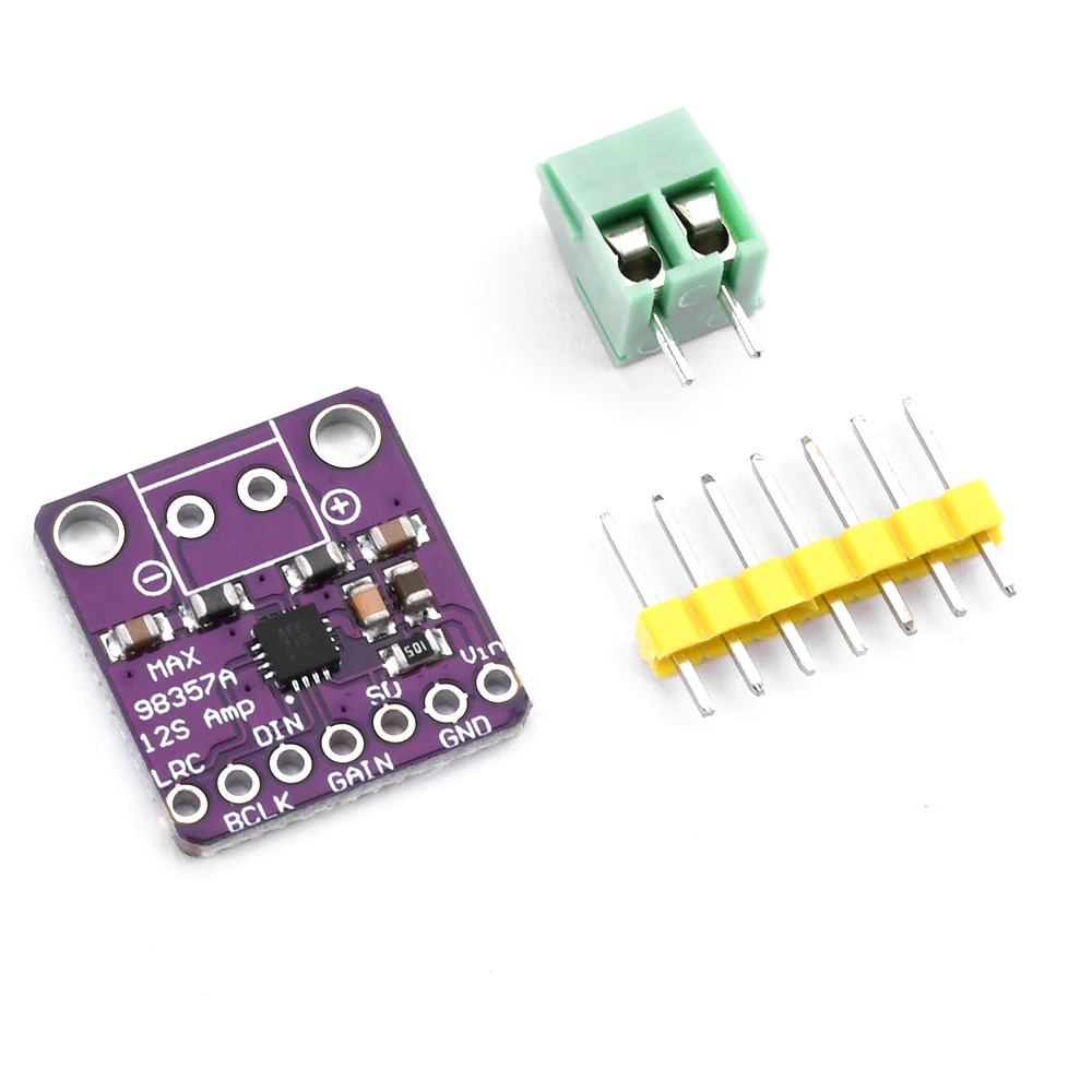 MAX98357 I2S Class D Amplifier Breakout Interface DAC Decoder Module 3/6/9/12/15dB Filterless Audio For Raspberry Pi ESP 32