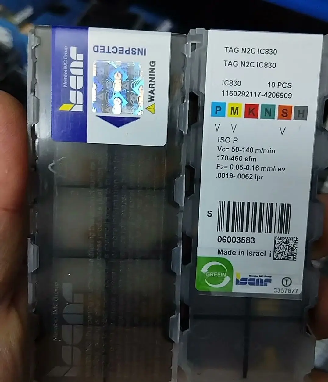

Hard alloy cutting blades TAG N2C IC830
