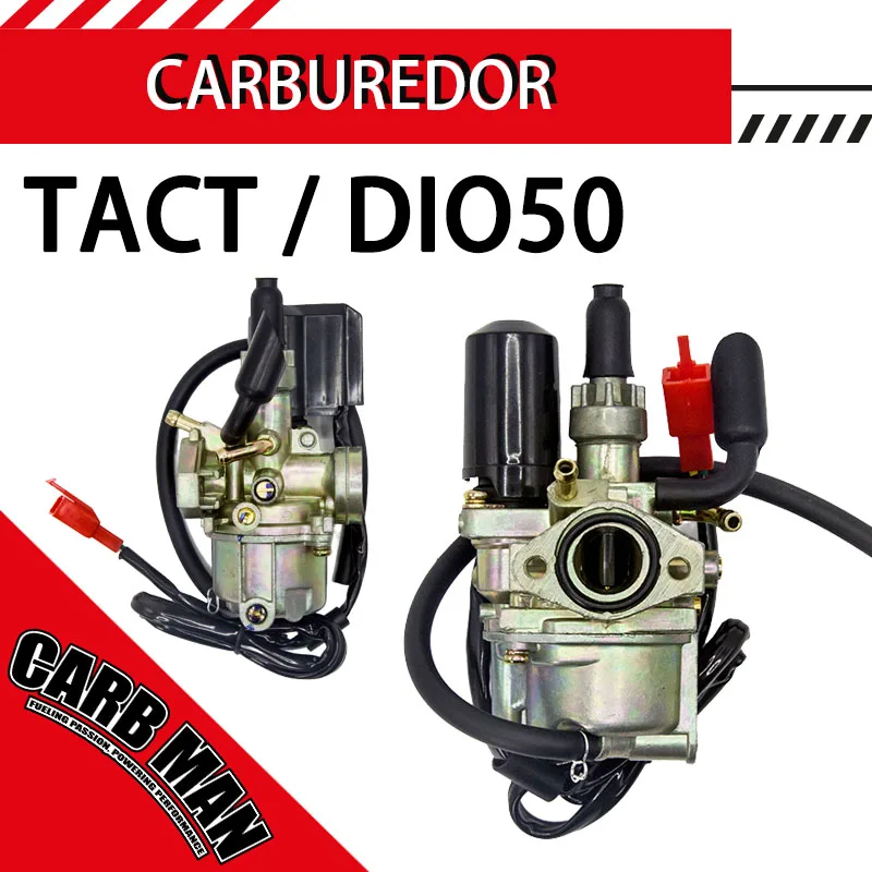 17mm Motorcycle Carburetor For Honda DIO50 TACT50 SYM 50 AF24 AF30 TG50 SA50 NB50 AF34 ZX34 DIO Moped Scooter ATV 2 Stroke Carb