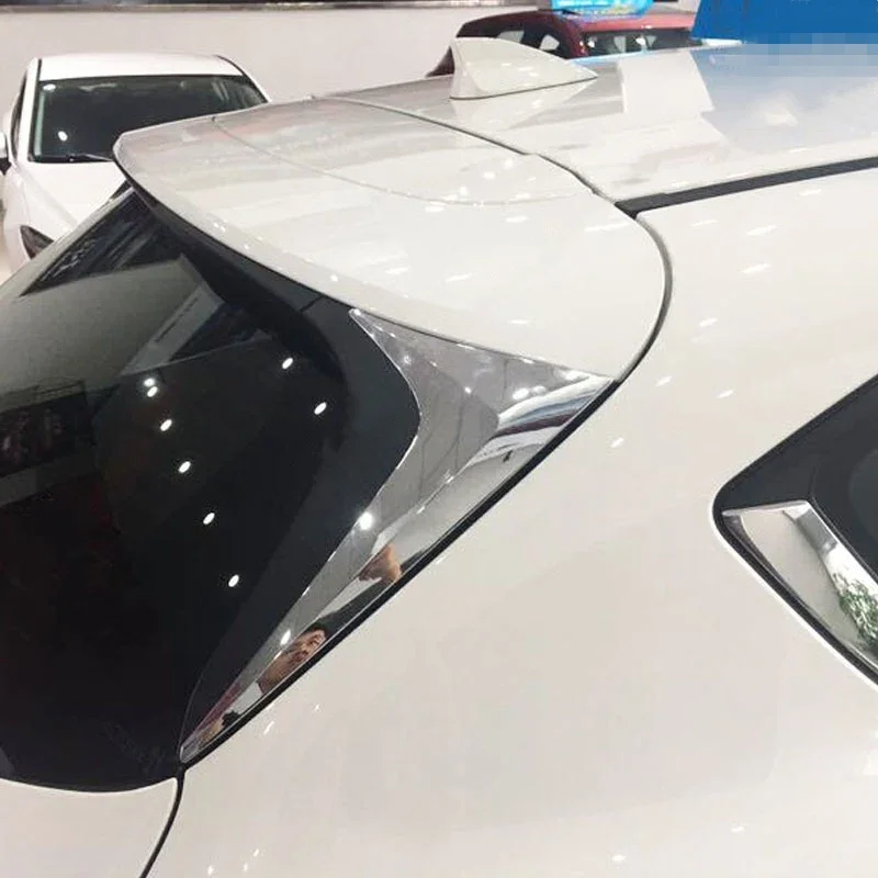 

WELKINRY для Mazda CX-5 KF 2-го поколения 2017-2024, задний спойлер автомобиля, лобовое стекло, боковая треугольная крышка, накладка