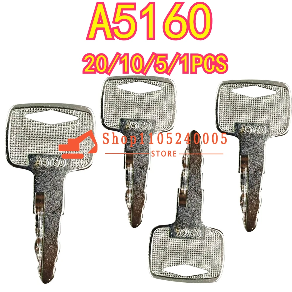 

20/10/5/1 шт. новые ключи зажигания 91A07-01910 A5160 подходят для вилочного погрузчика