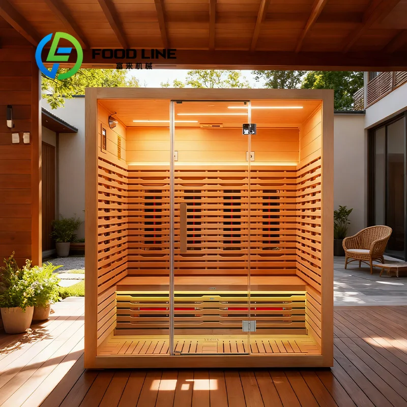 Simple Style Outdoor Sauna Cabin Plain Wood Design Easy Matching Various Yard Landscape And Architectural Decoration Style