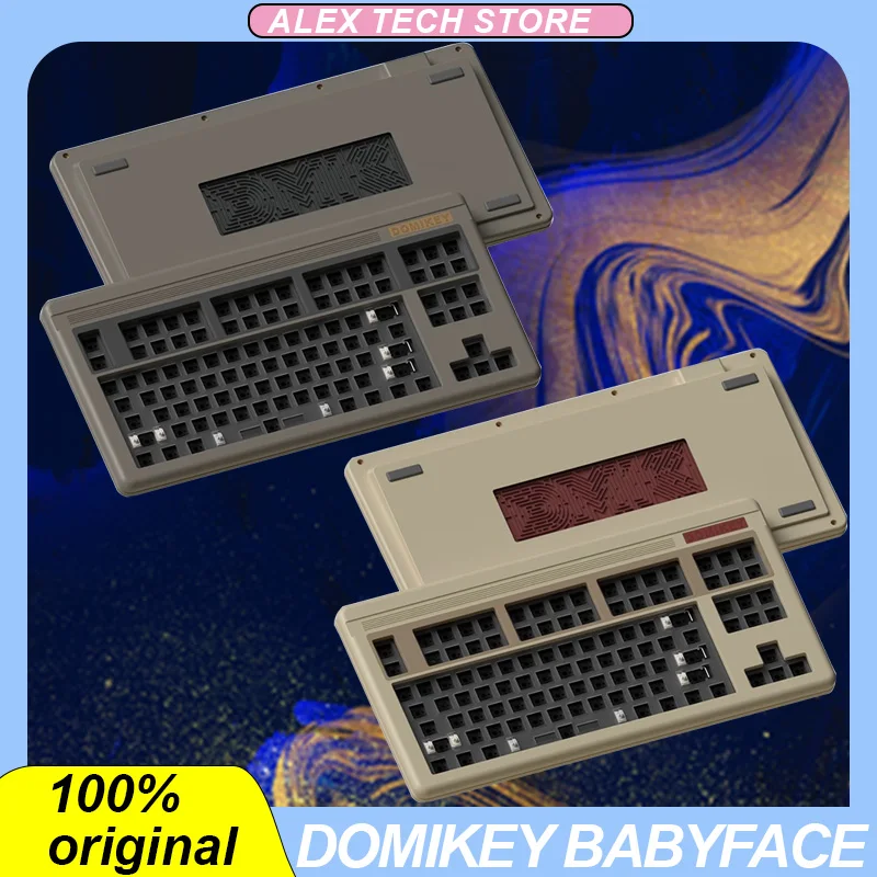 

Domikey Babyface Mechanical Keyboard Aluminium Alloy Kit Tri-Mode Bluetooth Wireless Hot-Swap Gasket Customized Gaming Keyboard