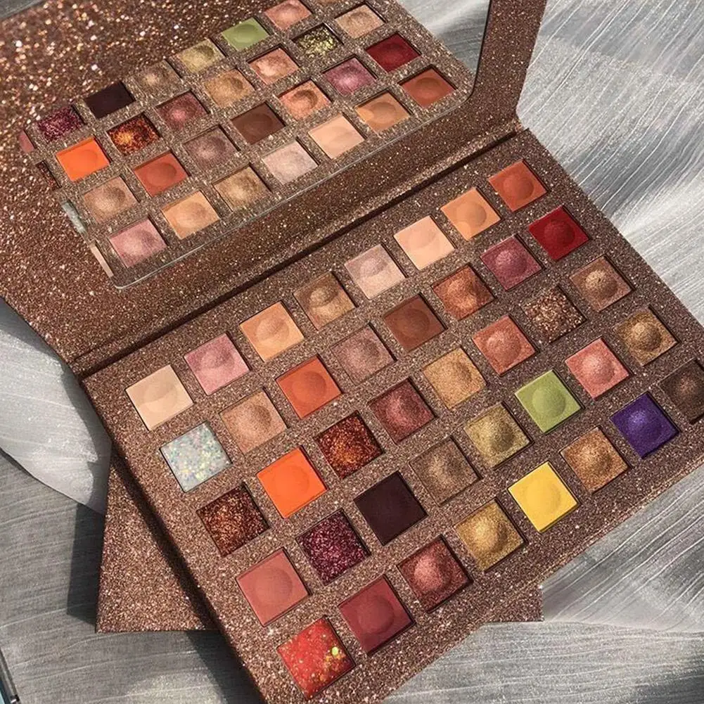 Paleta De Sombras De ojos, 40 colores, maquillaje mate, pigmento brillante, resistente al agua