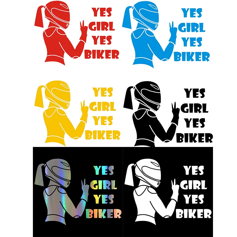 Respect Biker Sticker Female Motorcycle Sticker Car Motorcycle Vinyl 3D Stickers Motorcycle Vinyl 3D Stickers and Decals