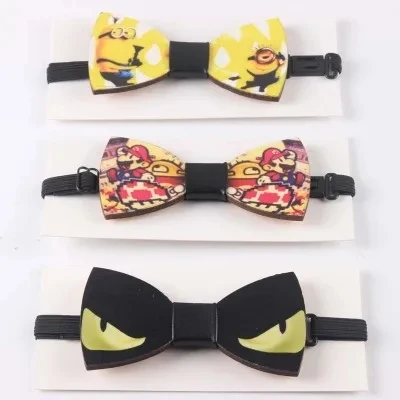 Fashion Weastern Wood Elegant Gentleman Bow Ties Handmade Butterfly Wedding Party Bow Ties Butterfly Wooden Unique Tie for Man