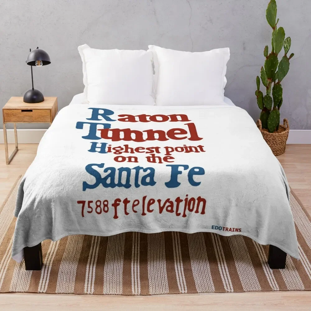 

Raton Pass Sign - sign along Santa Fe Railroad Throw Blanket Decorative Throw Weighted Thins Blankets