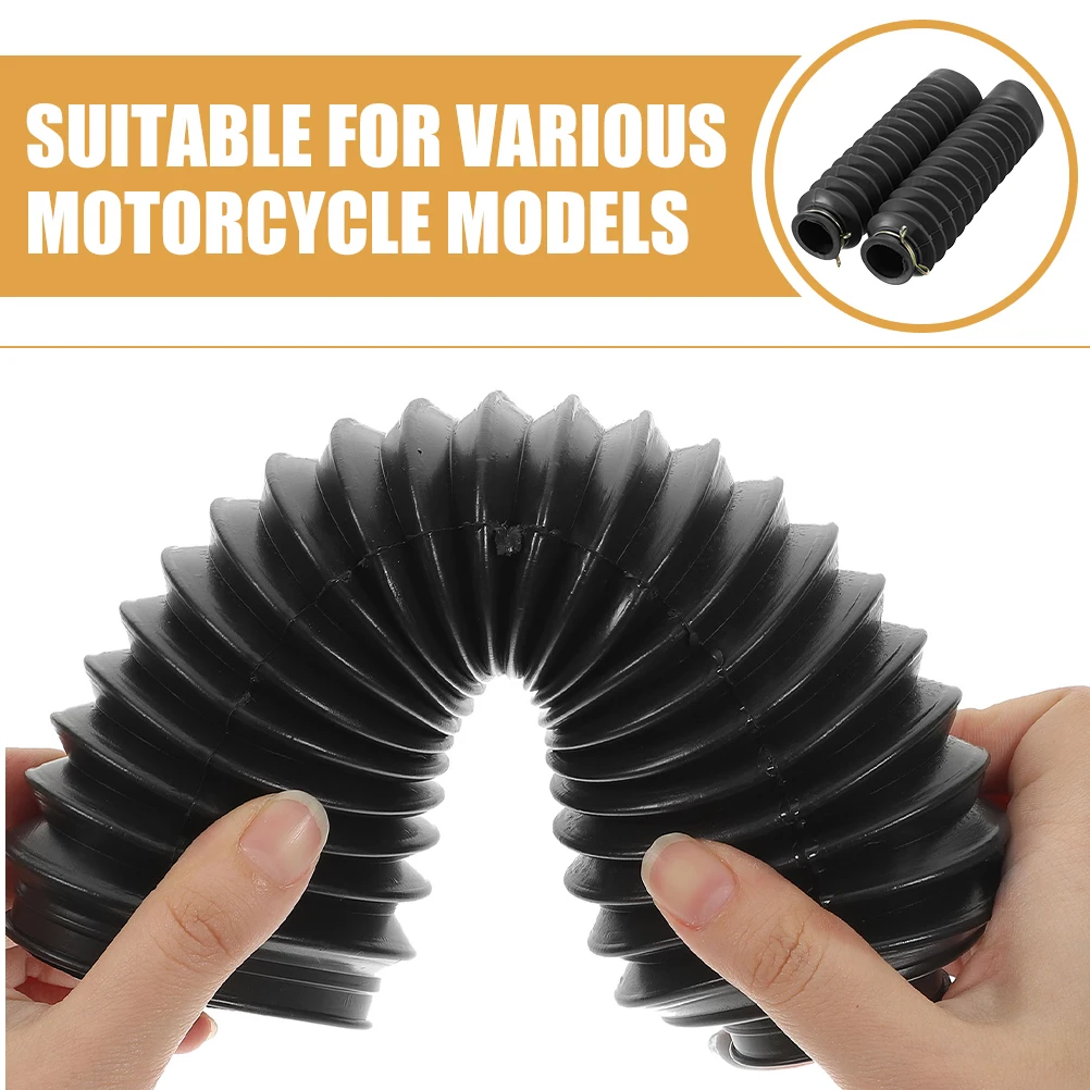 

2Pcs Motorcycle Shock Absorber Dust Cover Front Fork Sleeve Rubber Protector Accessories Repair Kit Dirt Bike Compatibility