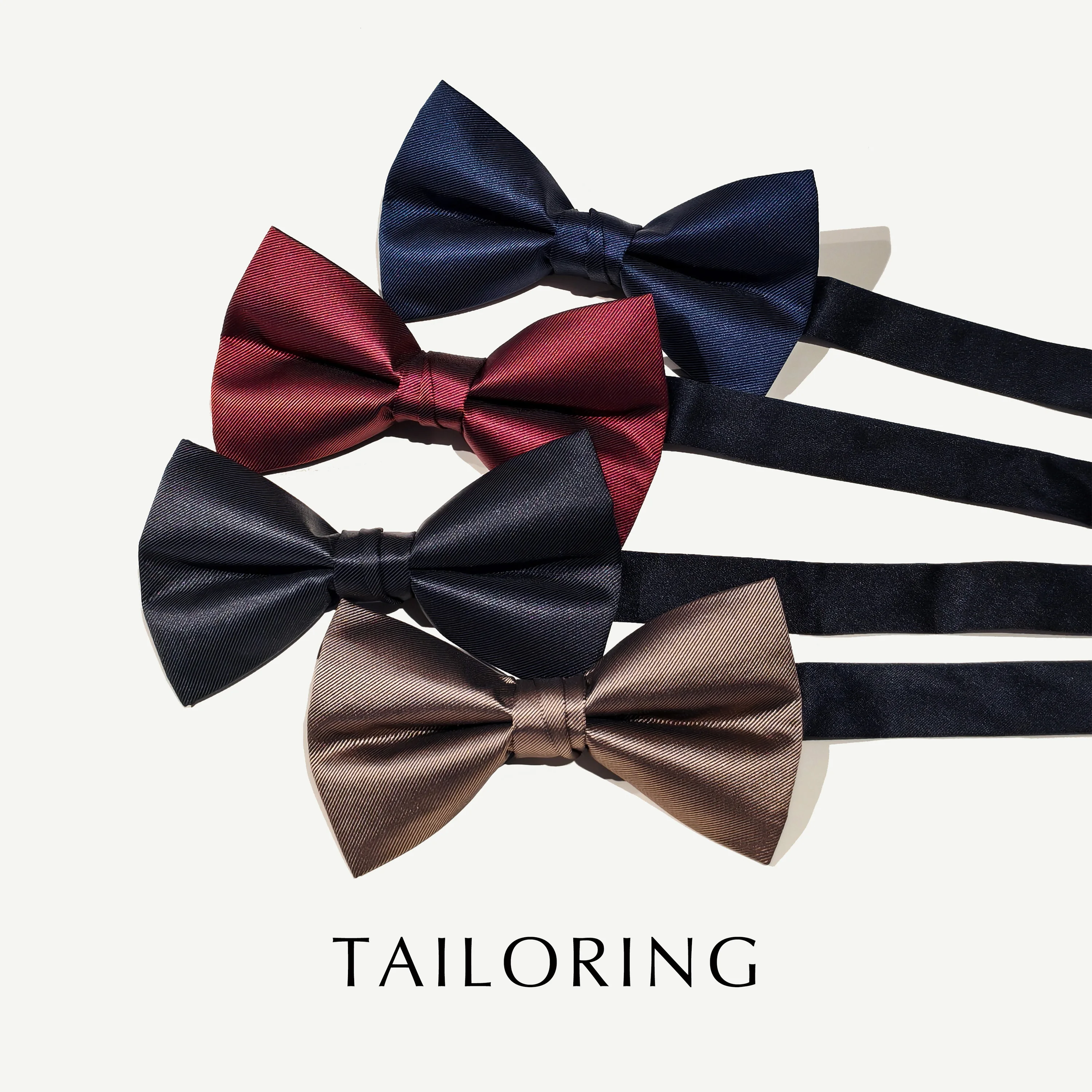 classic-plain-color-gentleman's-bowtie-for-wedding-groomsmen-and-bridesmen-adjustable-strap-casual-style-chinese-made