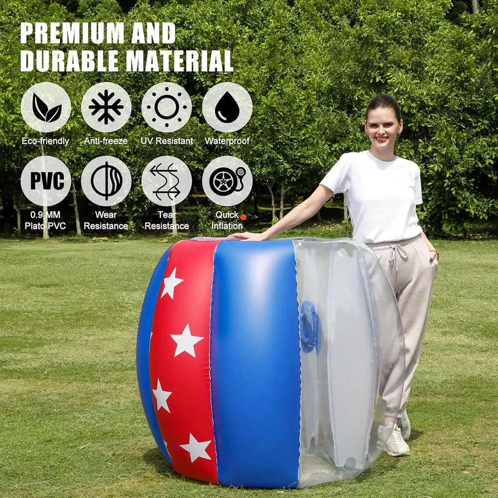 عبوة من كرات ممتصة للصدمات للبالغين والمراهقين، كرة هامستر بشرية قابلة للنفخ للملعب، الفناء، الحديقة #3