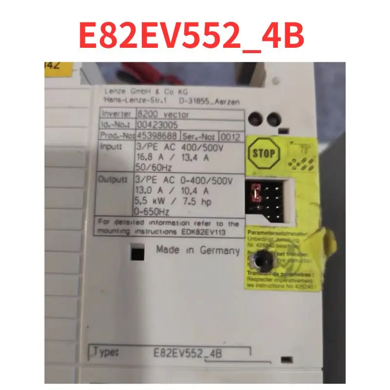 

Second-hand E82EV552_4B inverter test OK Fast Shipping