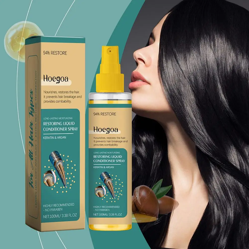 Argan Leave-In 컨디셔너 생체 모방 헤어 과학 프로 분자 수리, 건조한 모발, 모발 손상 회복, 보습, 4 분