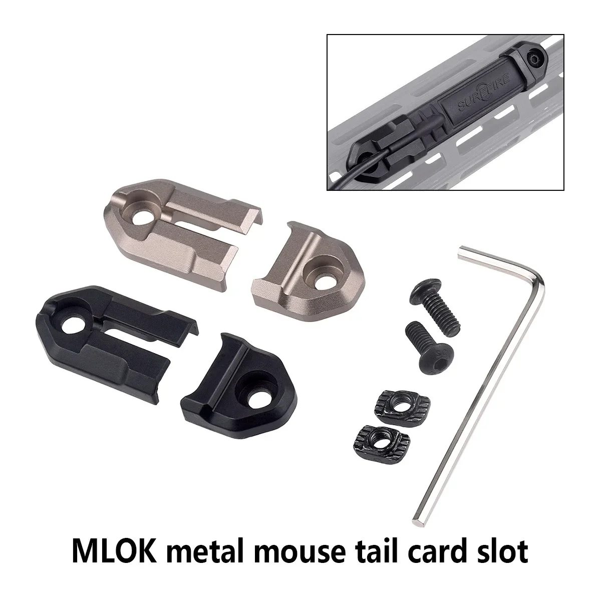 Lampe de poche tactique M600 M300 Scout, bande à distance, interrupteur à pression, Mlok Keymod, plaques de montage sur Rail de 20mm, accessoires pour pistolet jouet