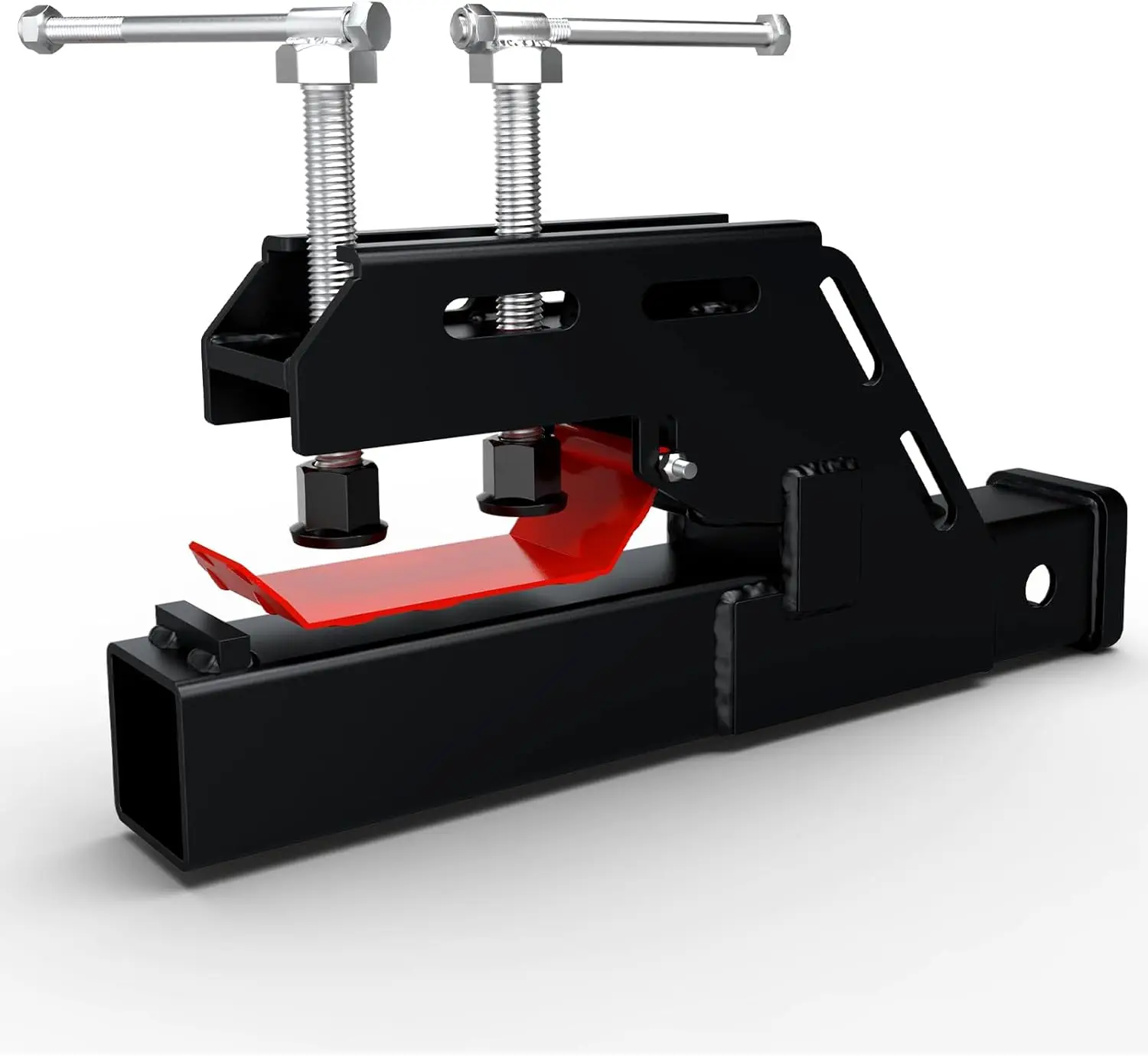 

New Upgraded Tractor Clamp - on Trailer Hitch Receiver, Metal, Black, Non - Slip, for Tractor Bucket