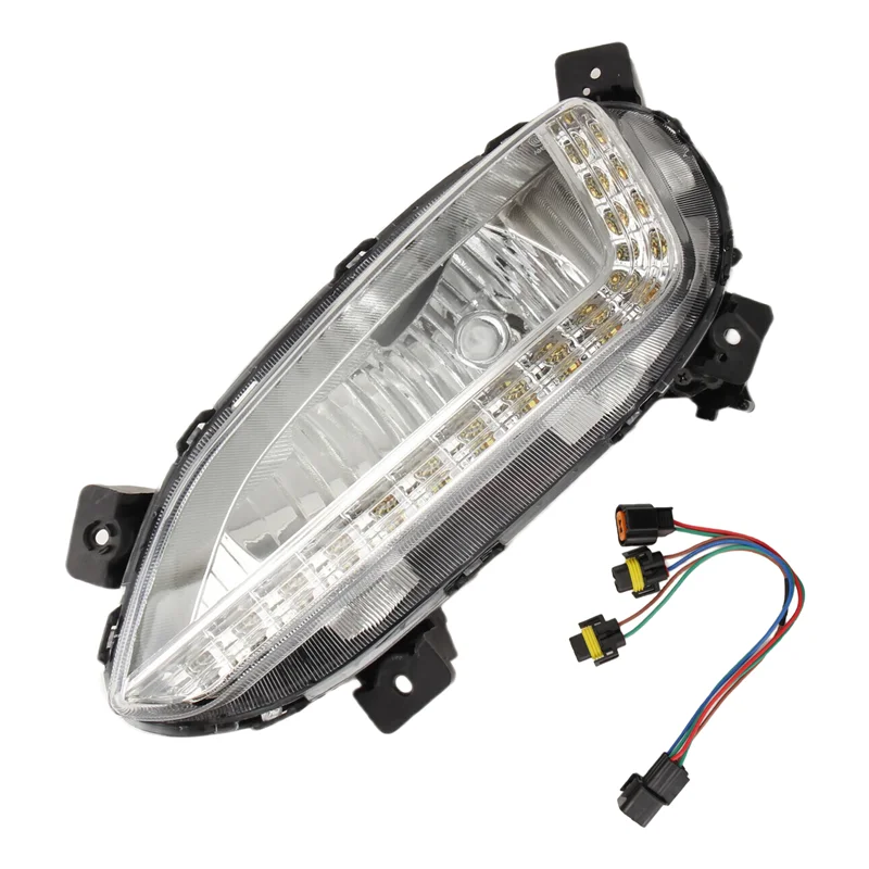 

Car Assembly Accessories LED Daytime Running Light Fog Light Headlight For Hyundai Santa Fe Sport IX45 2016-2018 Left