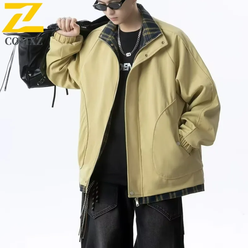 

COMXZ Тренч Минималистичный легкий бренд Ветрозащитная альпинистская дорожная байкерская куртка 2025 Высококачественная мужская одежда для бега