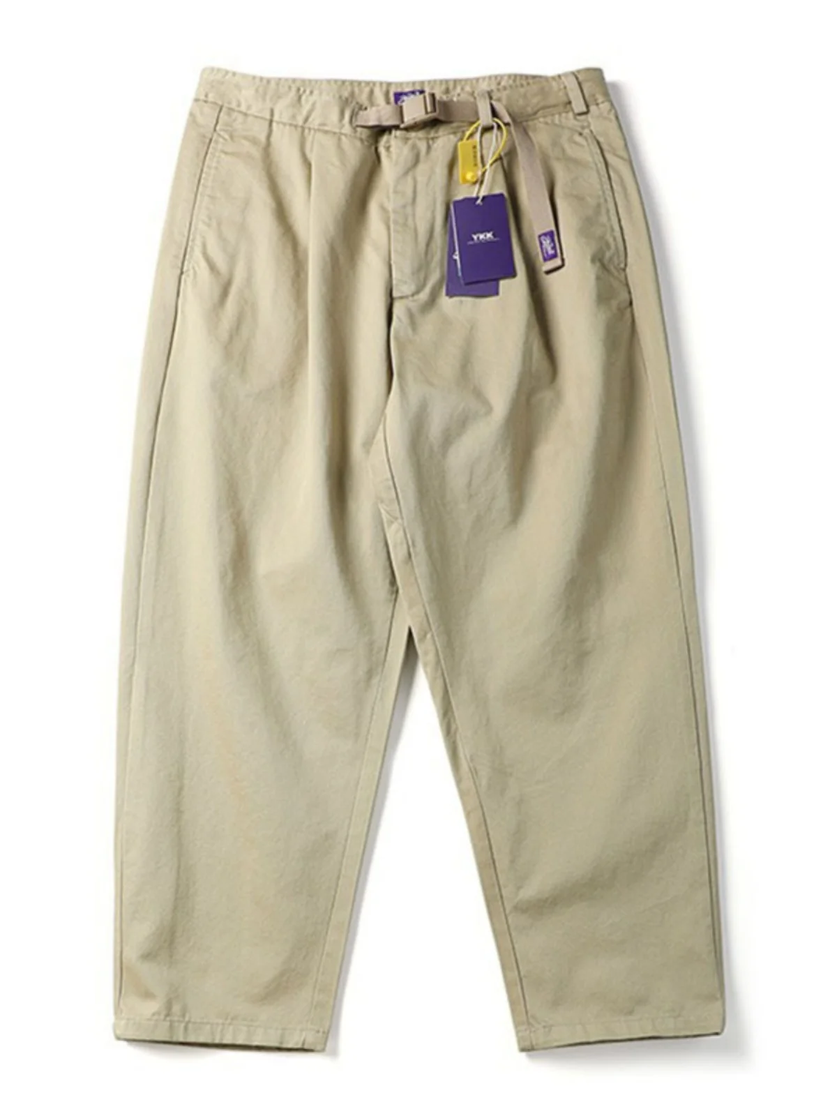 

Loose Straight Leg Micro Cone Casual Pants for Men Retro Japanese Sle y Autumn New All-Match Long Pants Breathable Co...